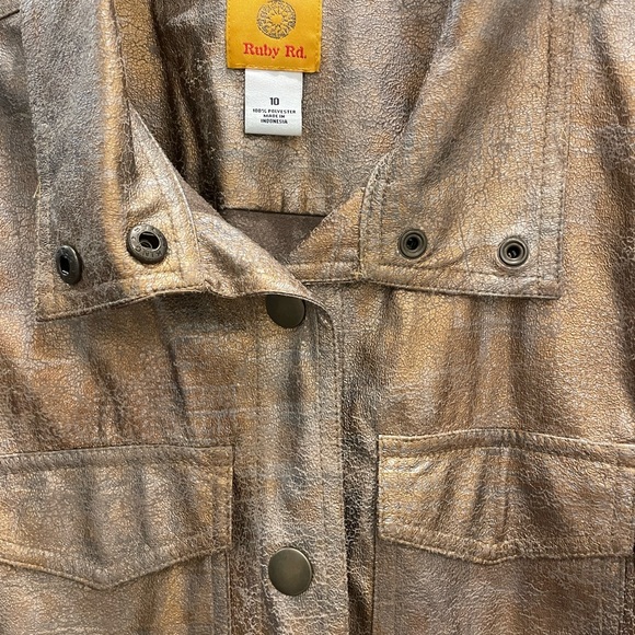 Ruby Red Copper Rustic look jacket. - Picture 2 of 2